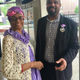 Dan Duster with supporter Jacqueline Thompson